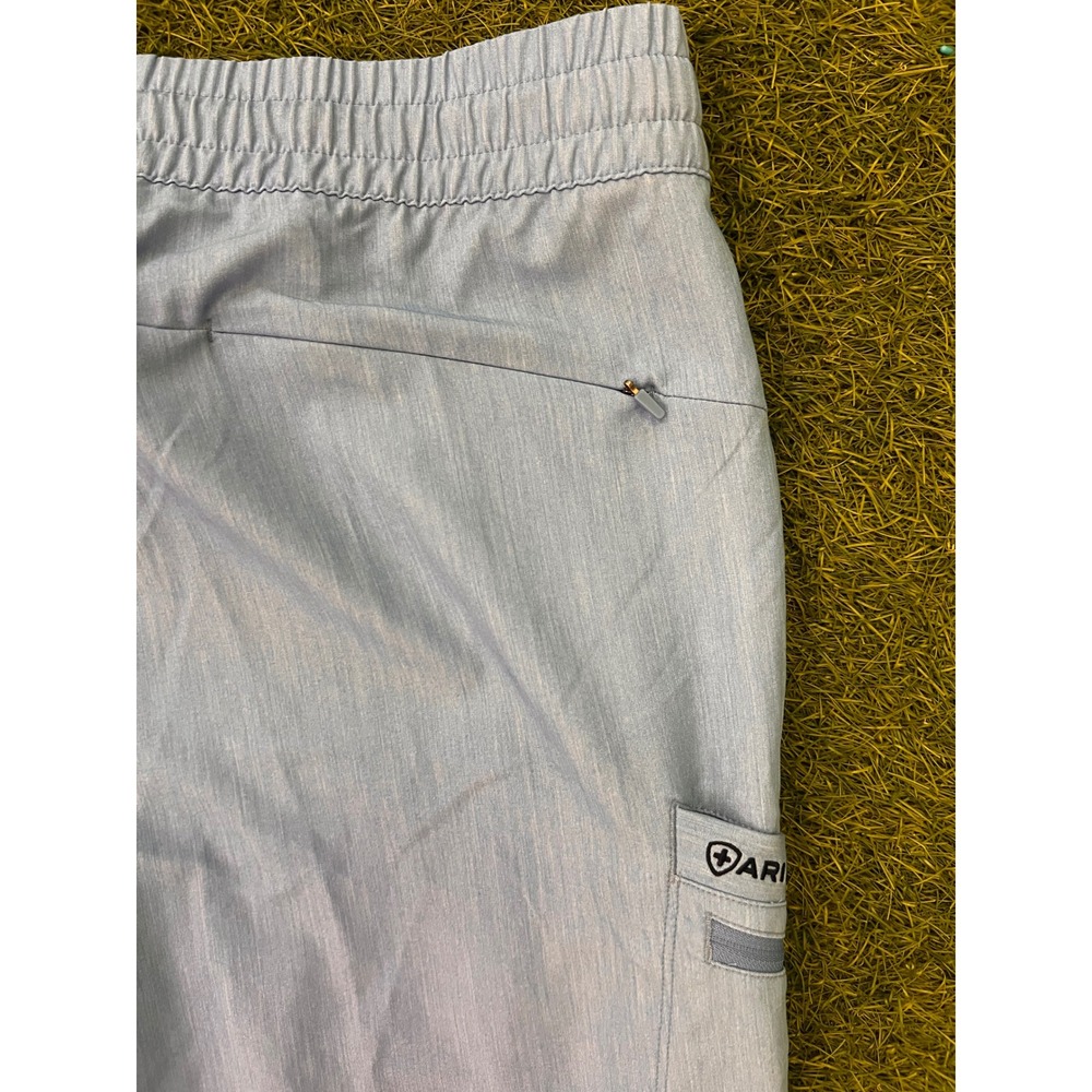 Ariat Blackwell Scrub Pants Women Large Light Blue Heather NUA Jogger 10039956 - Picture 15 of 15